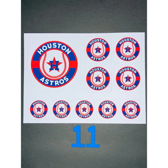 ASTROS BASEBALL HIGH QUALITY STICKERS SET BUNDLE - Picture 11 of 11